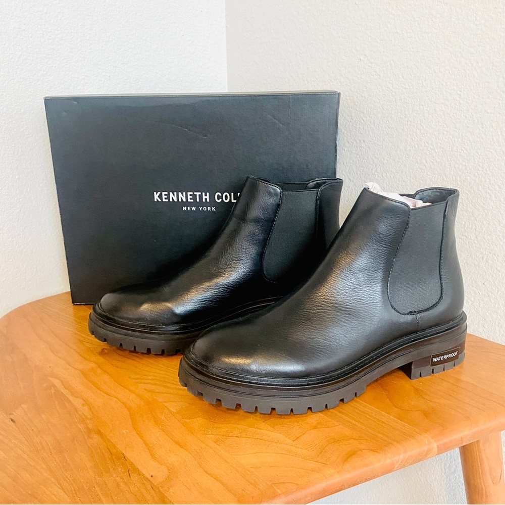 Kenneth Cole Rhode Waterproof leather Chelsea Boot 9.5